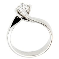 Anello Donna in Oro Diamante 0.06 Ct Scintille Gioielli AN0.06